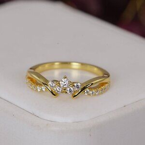 Certified Moissanite Ring, Guard Enhancer Band Wedding Ring 925